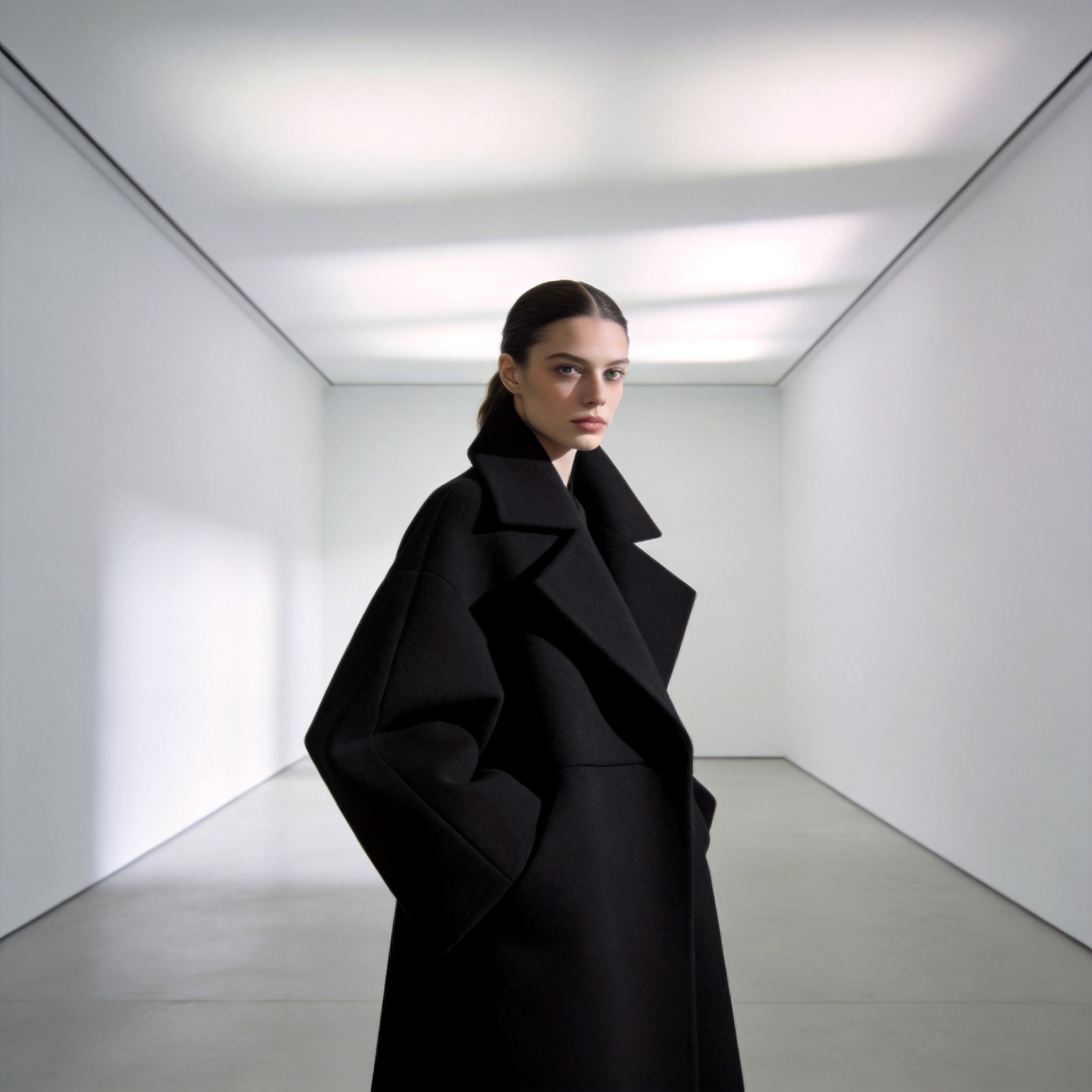 Editorial look 3 — Oversized wool coat